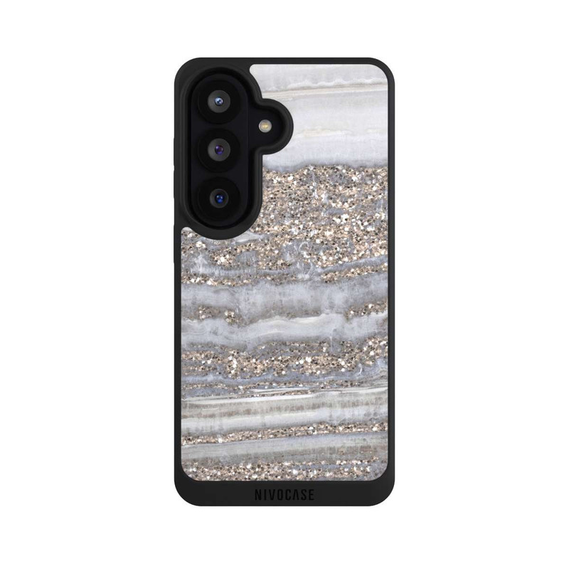 Galaxy S26 NIVOpure Weißer Glitzer Marmor Look