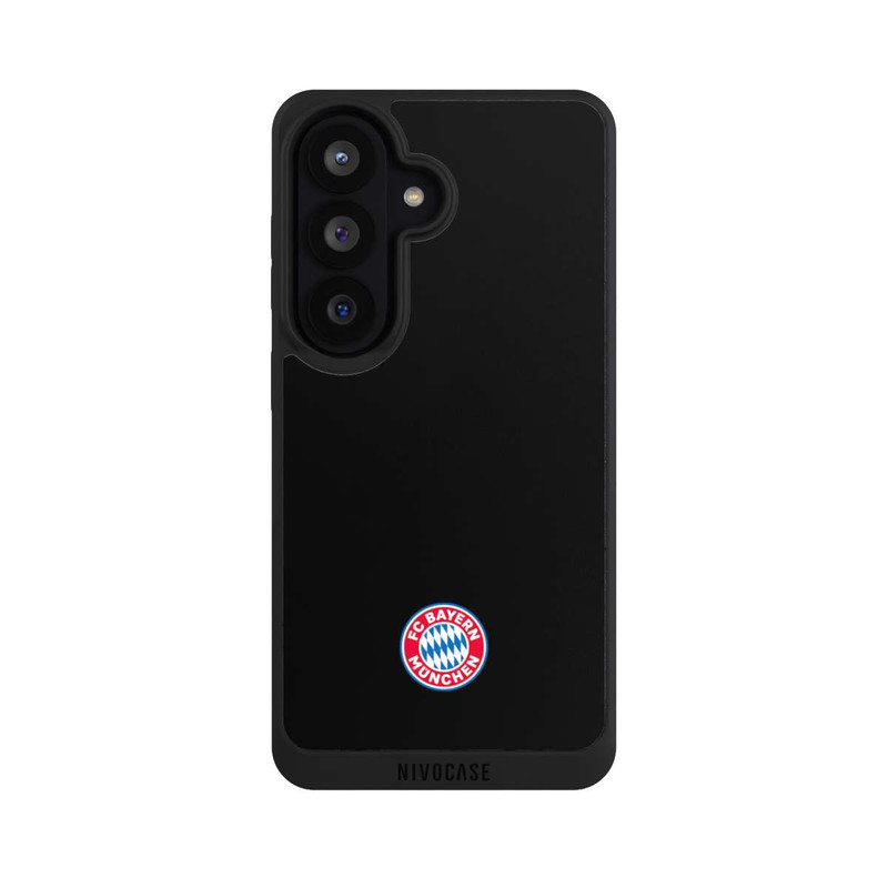 Galaxy S26 NIVOpure Logo FCB Classique Petit - Coloré sur Fond Noir