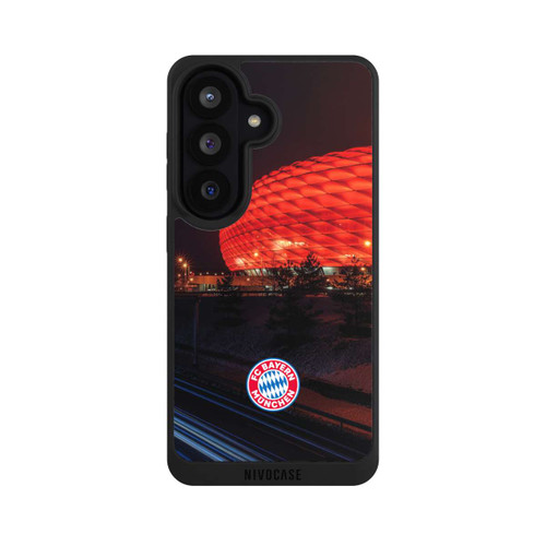 Samsung Galaxy S26 NIVOpure Allianz Arena bei Nacht FCB