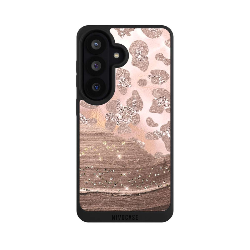 Galaxy S26 NIVOpure Léopard argenté pailleté