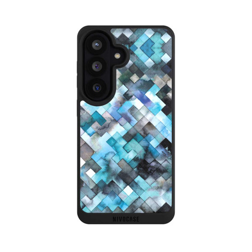 Samsung Galaxy S26 NIVOpure stimmungsvolles geometrisches Muster blau