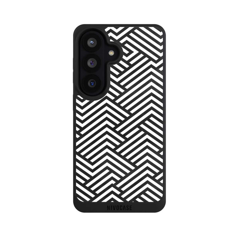 Galaxy S26 NIVOpure Schwarz und Weiß ZigZag