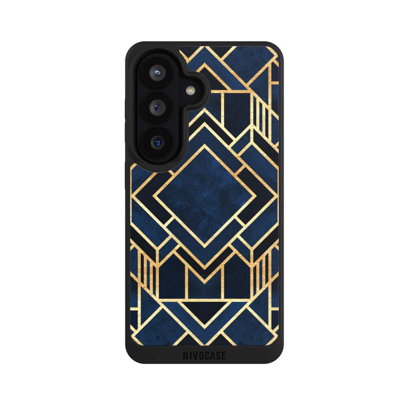 Galaxy S26 NIVOpure Kunst Deko Blau Golddruck
