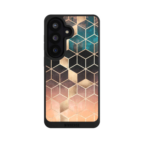 Samsung Galaxy S26 NIVOpure Ombre Dream Cubes Gold Print