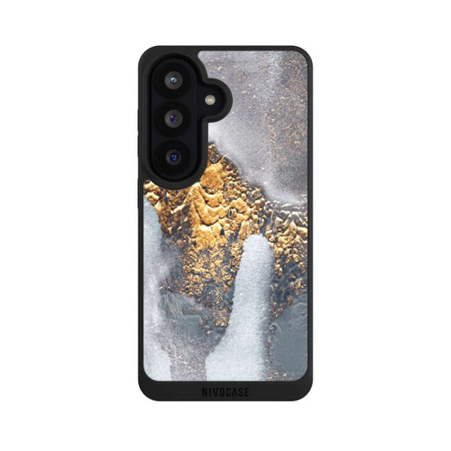 Samsung Galaxy S26 NIVOpure Beton-Gold-Glitzerlook