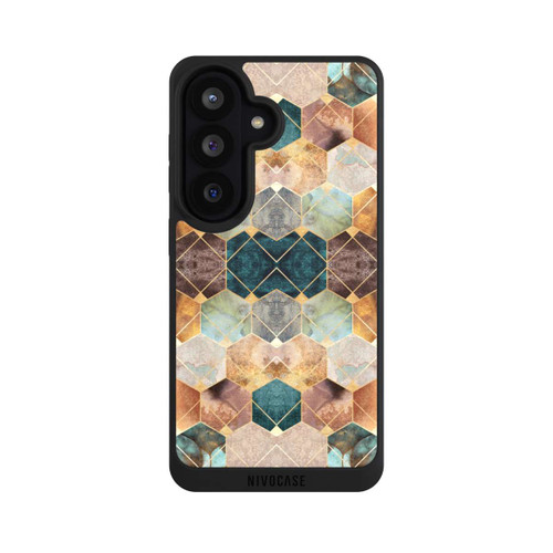 Samsung Galaxy S26 NIVOpure Naturfarbene Sechsecke und Diamanten