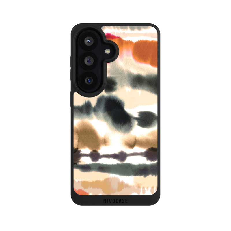 Galaxy S26 NIVOpure Weiche nautische Aquarelllinien Orange