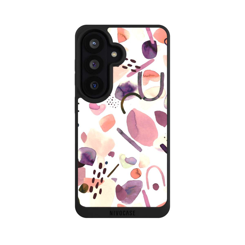 Galaxy S26 NIVOpure Aquarelle Formes abstraites Mauve