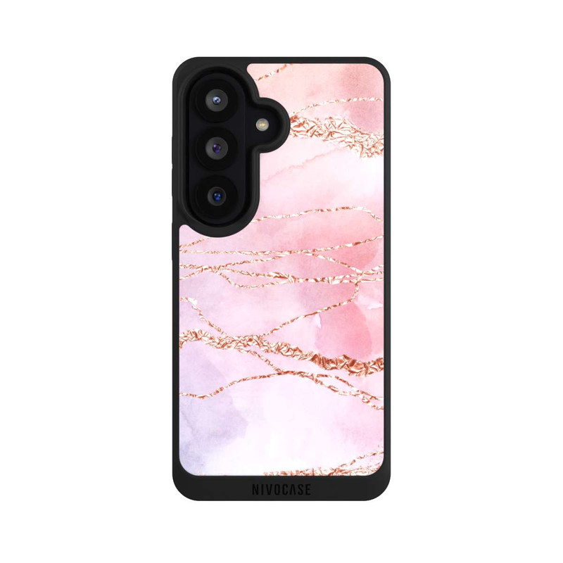 Galaxy S26 NIVOpure Marmor Girly Rose Look Pailleté
