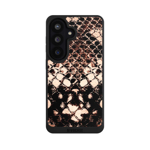 Samsung Galaxy S26 NIVOpure Rose gold snake print