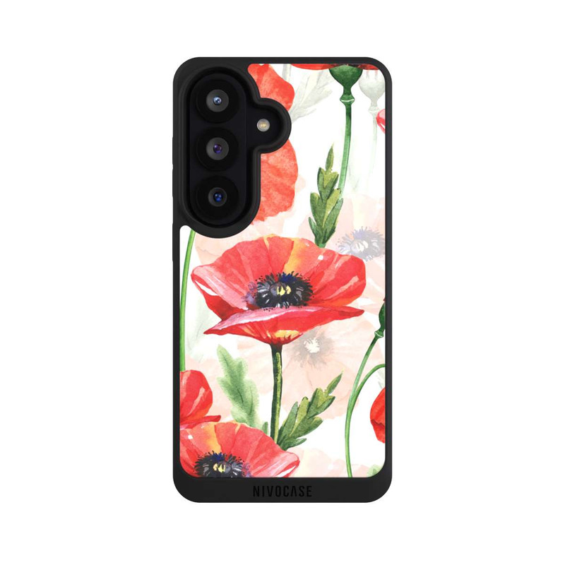 Galaxy S26 NIVOpure Wasserfarbe Mohnblumen