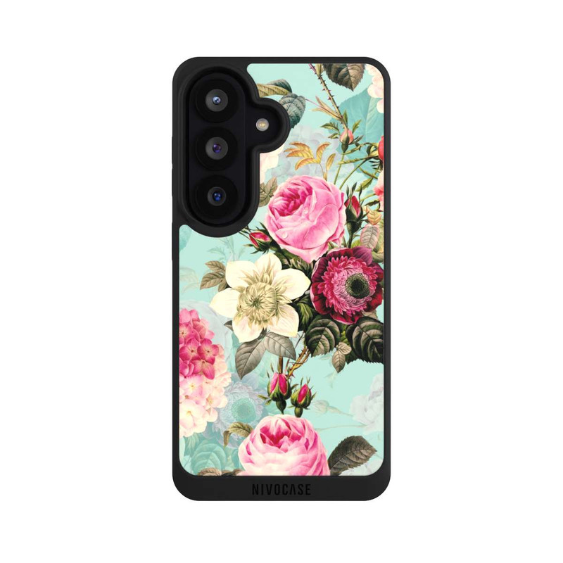 Galaxy S26 NIVOpure Türkisfarbene Rosentapete