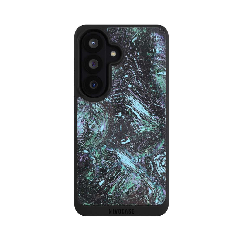 Galaxy S26 NIVOpure Abstract Dripping Dust Purple