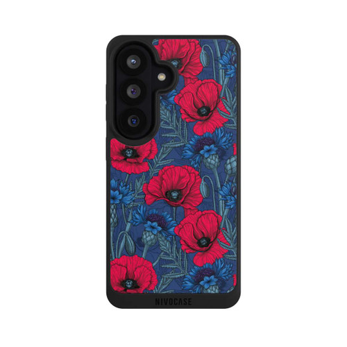 Samsung Galaxy S26 NIVOpure Poppies and Cornflowers on Blue