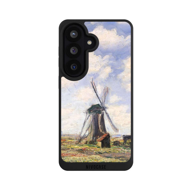Galaxy S26 NIVOpure Tulpenfelder mit der Rijnsburger Windmühle von Claude Monet