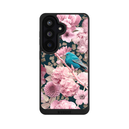 Samsung Galaxy S26 NIVOpure Spatzen im rosa Blumenmuster
