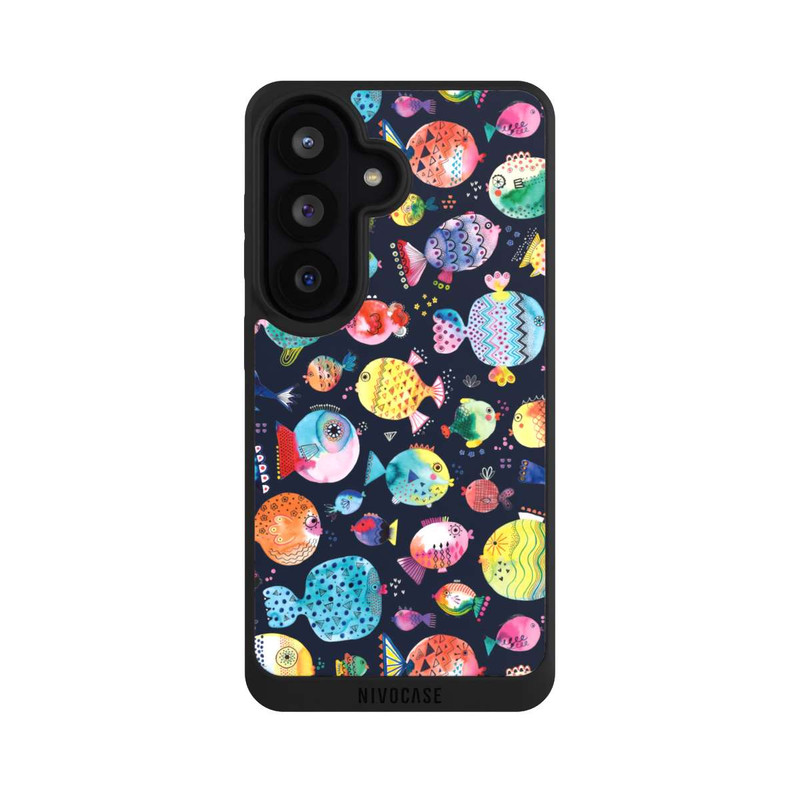 Galaxy S26 NIVOpure Beach Puffer Fishes Kids Navy