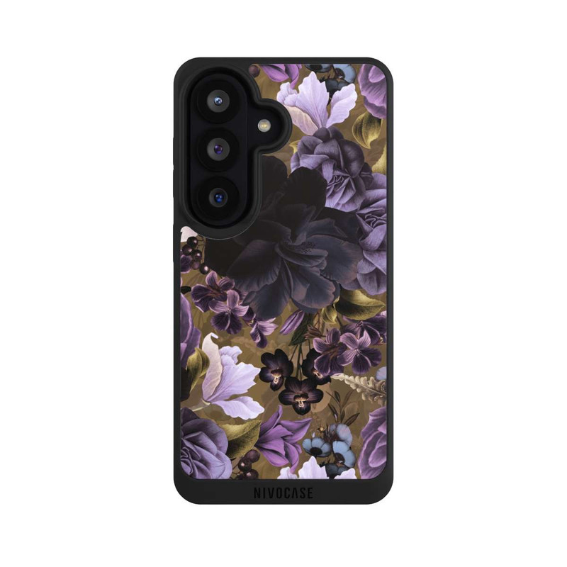 Galaxy S26 NIVOpure  Lila und goldene Vintageblumen