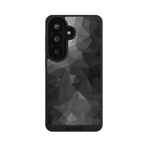 Samsung Galaxy S26 NIVOpure Polygonales Mosaik Schwarz/Weiß