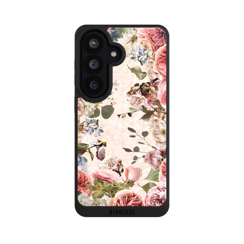 Galaxy S26 NIVOpure Flower Frame Peonies Pastel