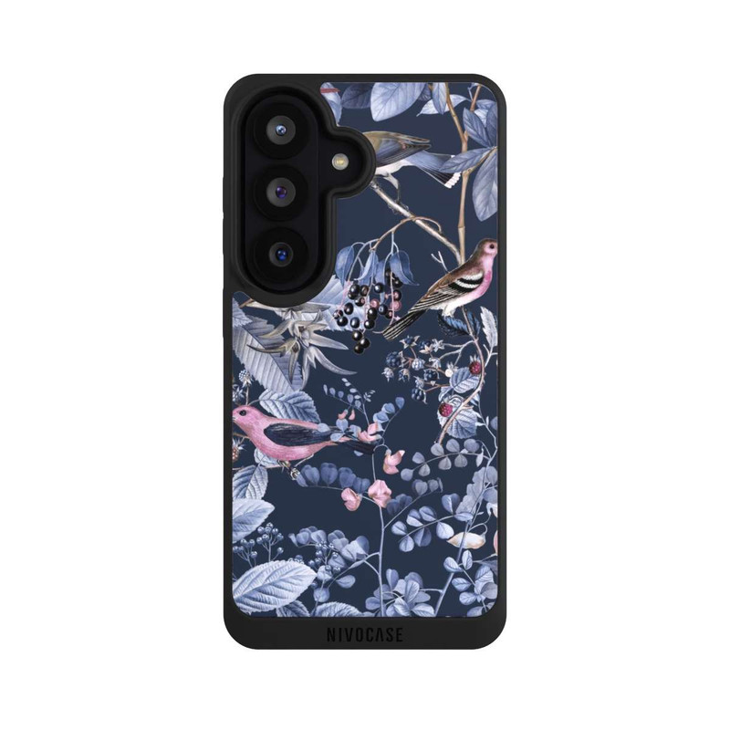 Galaxy S26 NIVOpure Vögel und Beeren blau