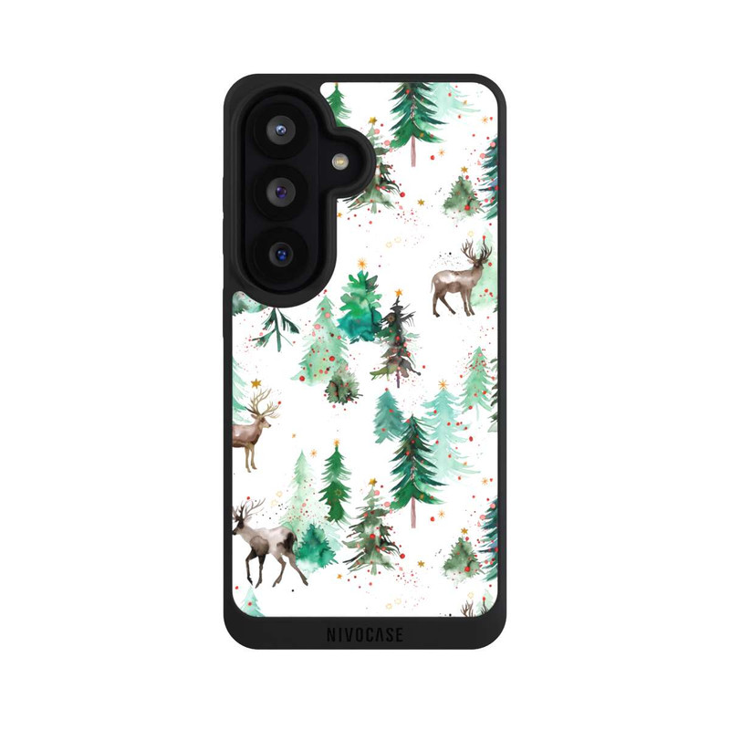 Galaxy S26 NIVOpure Hirsche und Winterweihnachtsbäume