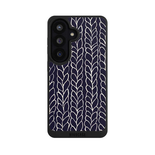Samsung Galaxy S26 NIVOpure Wool Braids Drawings Navy