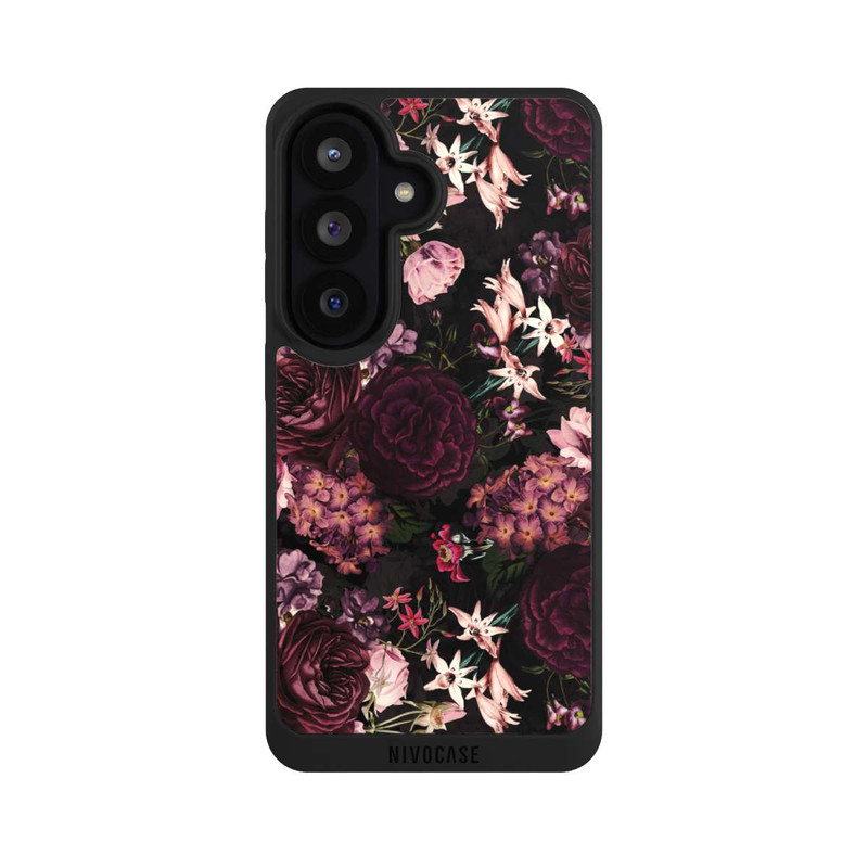 Galaxy S26 NIVOpure Fond Fleur Violet Foncé