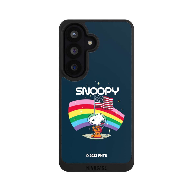 Galaxy S26 NIVOpure Snoopy Weltraumreisender Regenbogen