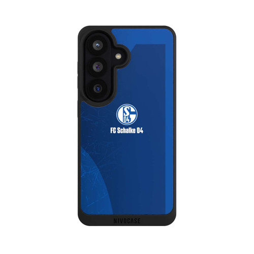 Samsung Galaxy S26 NIVOpure Schalke 04 Blauer Hintergrund Mit Logo