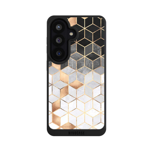 Samsung Galaxy S26 NIVOpure Würfel dunkel und gold