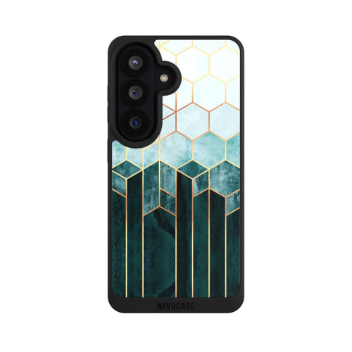 Samsung Galaxy S26 NIVOpure Teal Hexagons