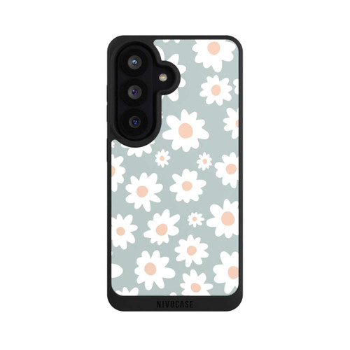 Samsung Galaxy S26 NIVOpure Daisy Flower Seamless Pattern Green