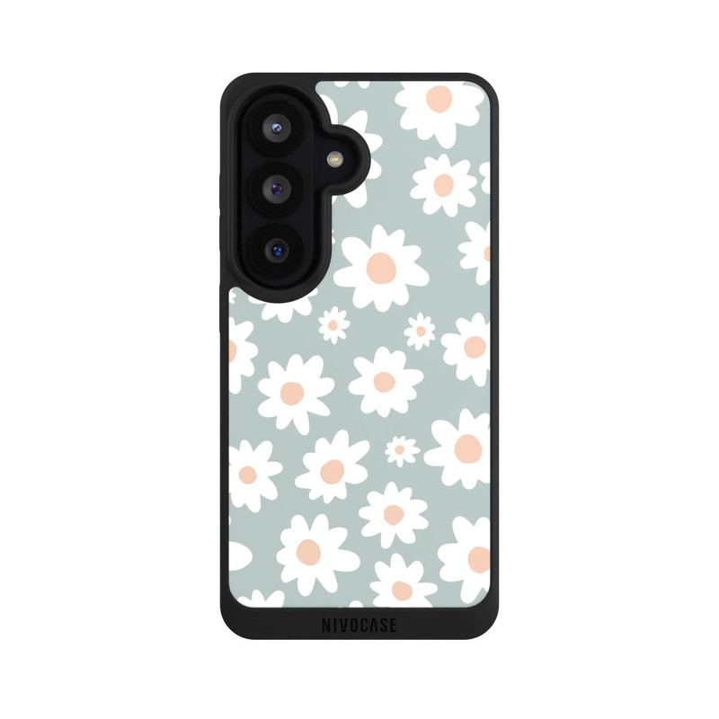 Galaxy S26 NIVOpure Daisy Flower Seamless Pattern Green