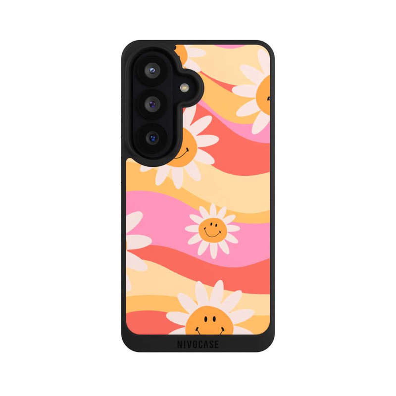 Galaxy S26 NIVOpure Retro Smiles Orange Colorful