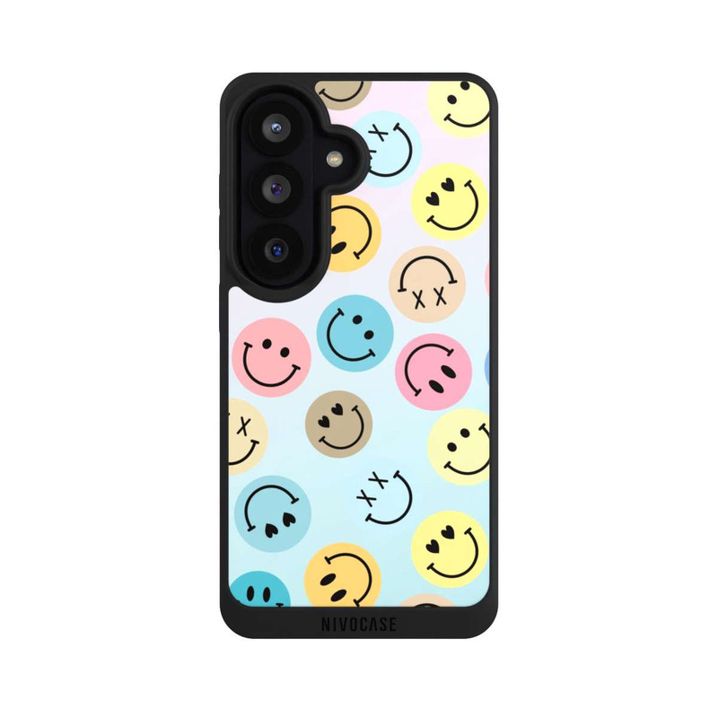 Galaxy S26 NIVOpure Smiles Emotes Pattern Colorful