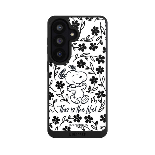 Samsung Galaxy S26 NIVOpure Snoopy schwarz und weiß This Is The Life