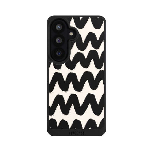 Samsung Galaxy S26 NIVOpure Black Waves Pattern