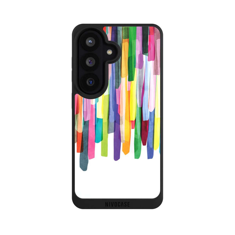 Galaxy S26 NIVOpure Bunte Streifen Weißer Hintergrund
