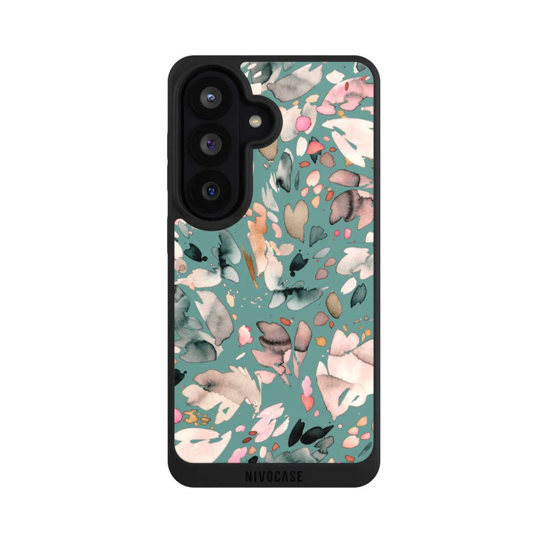 Galaxy S26 NIVOpure Abstrakte Blumenblätter grün
