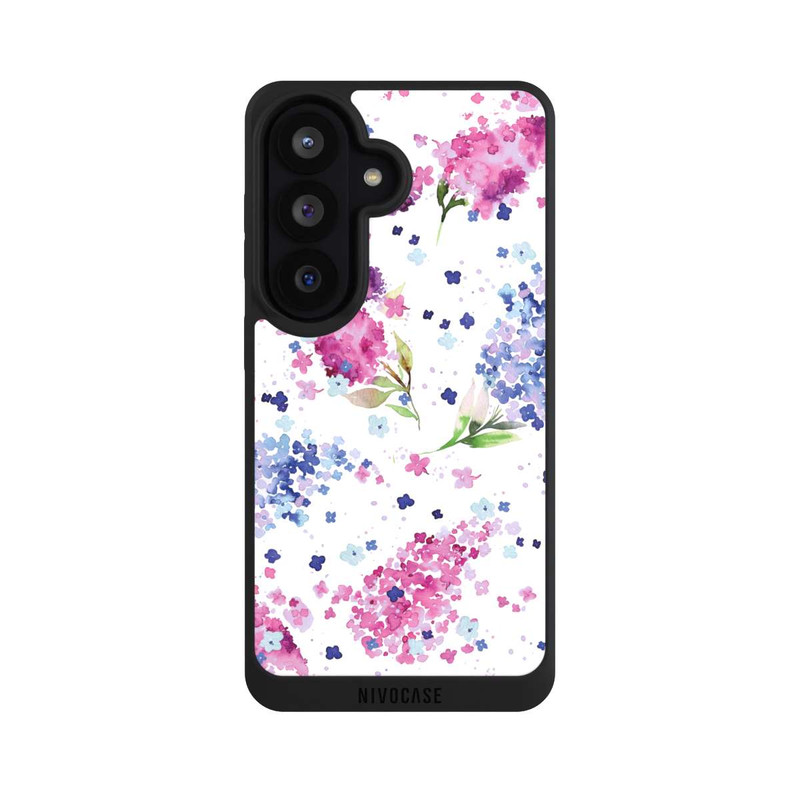 Galaxy S26 NIVOpure Hortensias Floraux Lilas Rose