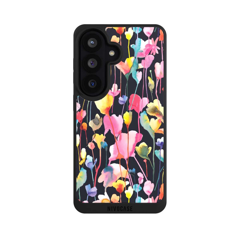 Galaxy S26 NIVOpure Fleurs sauvages Noir
