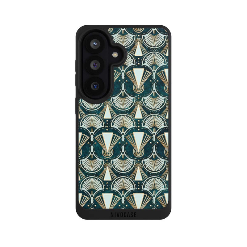 Galaxy S26 NIVOpure Art Deco Green Pattern