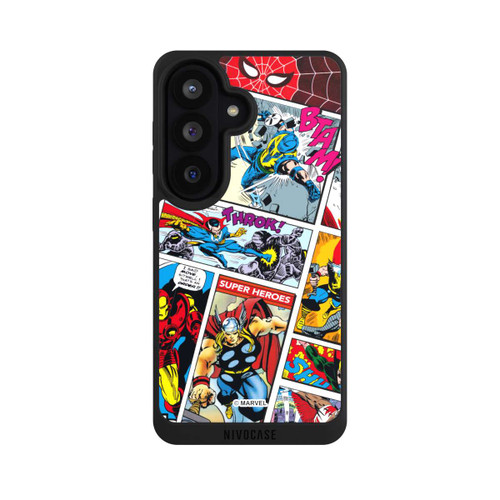 Samsung Galaxy S26 NIVOpure Marvel Retro Comic Blue
