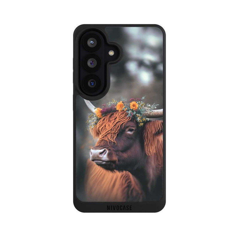 Galaxy S26 NIVOpure Hochland Rind mit Blumen mit KI