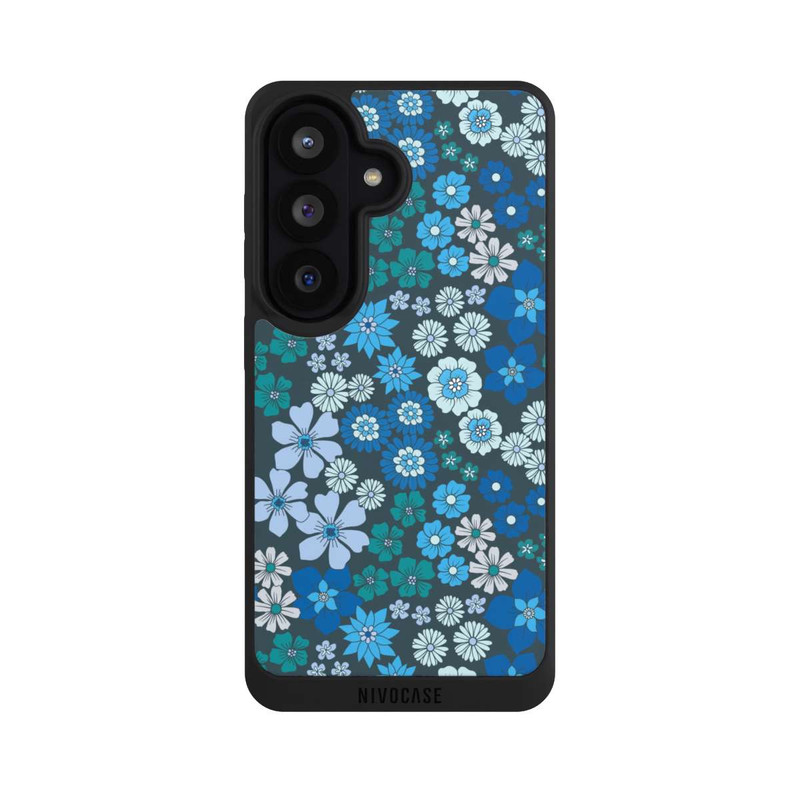 Galaxy S26 NIVOpure Fleurs bleues DeinDesign