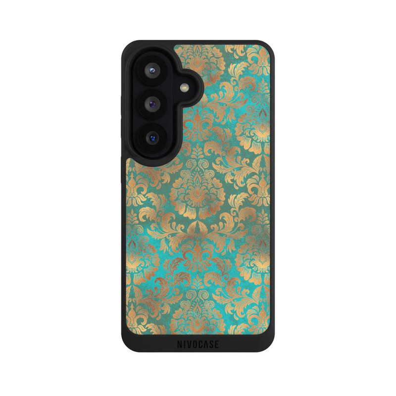 Galaxy S26 NIVOpure Damask Wallpaper Turquoise