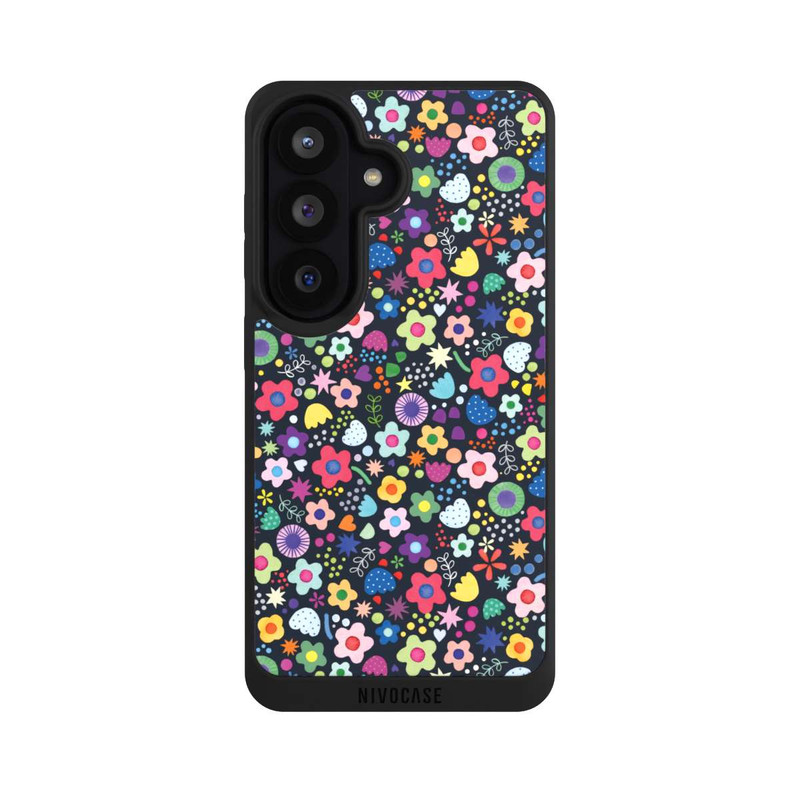 Galaxy S26 NIVOpure Psychedelic Flowers Multi Black