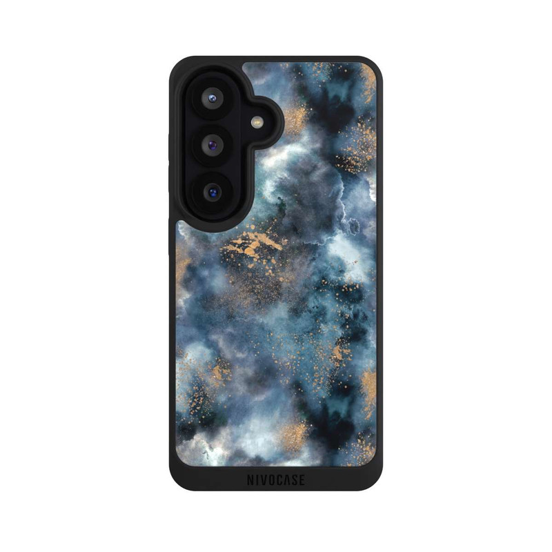 Galaxy S26 NIVOpure Smoky Marble Watercolor Navy