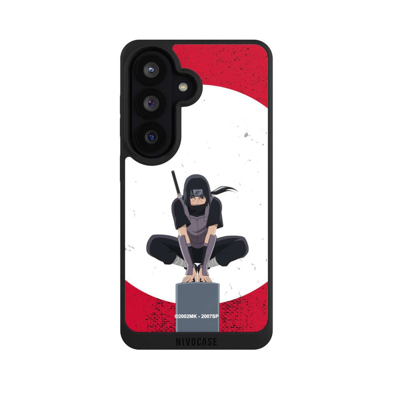 Galaxy S26 NIVOpure Itachi Uchiha Symbol Roter Hintergrund